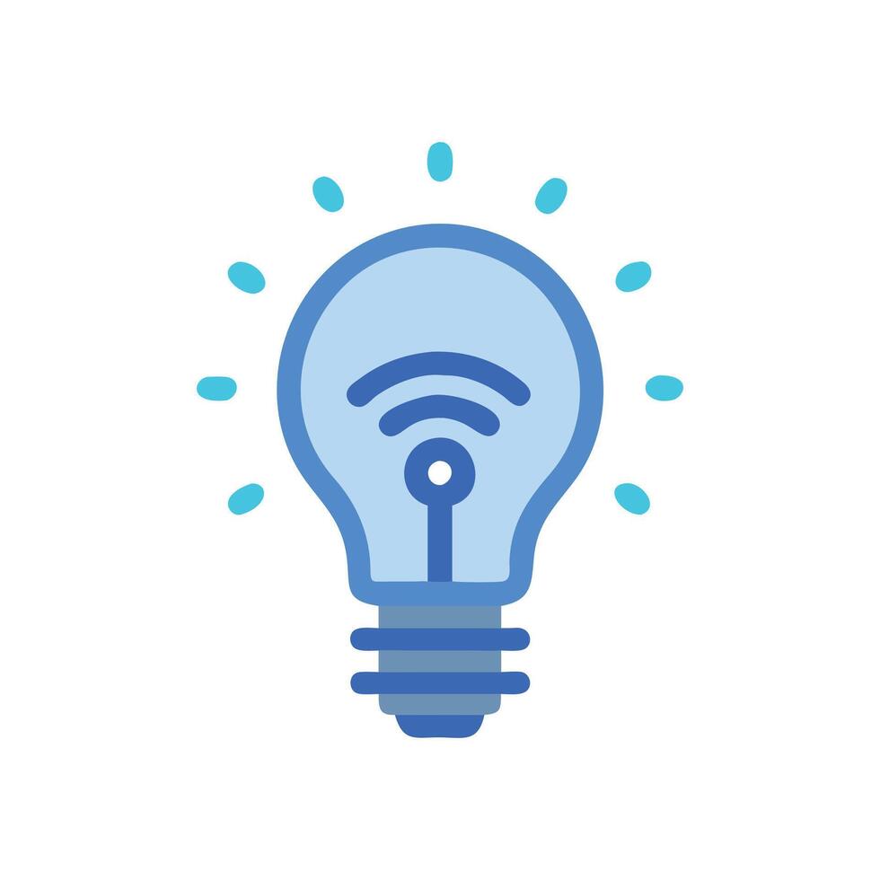 Smart Light Bulb Icon Design vector
