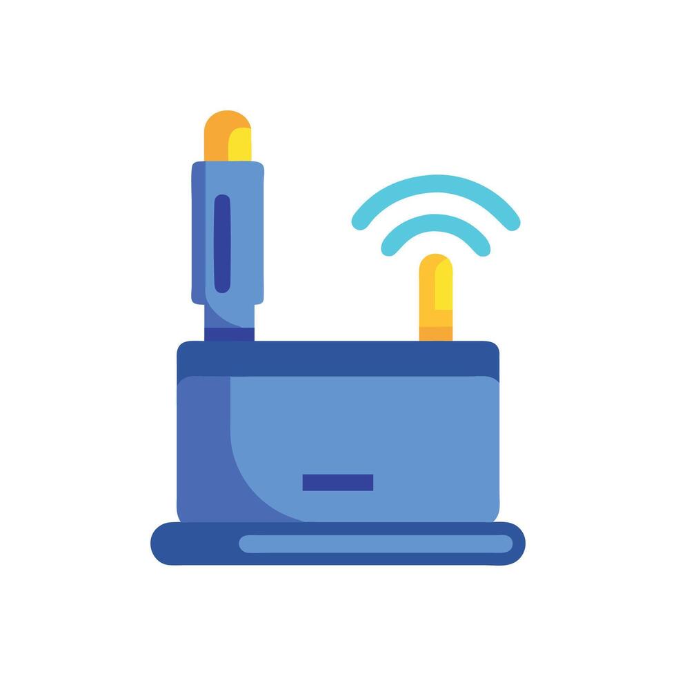 Pen Holder Smart Organizer Icon vector