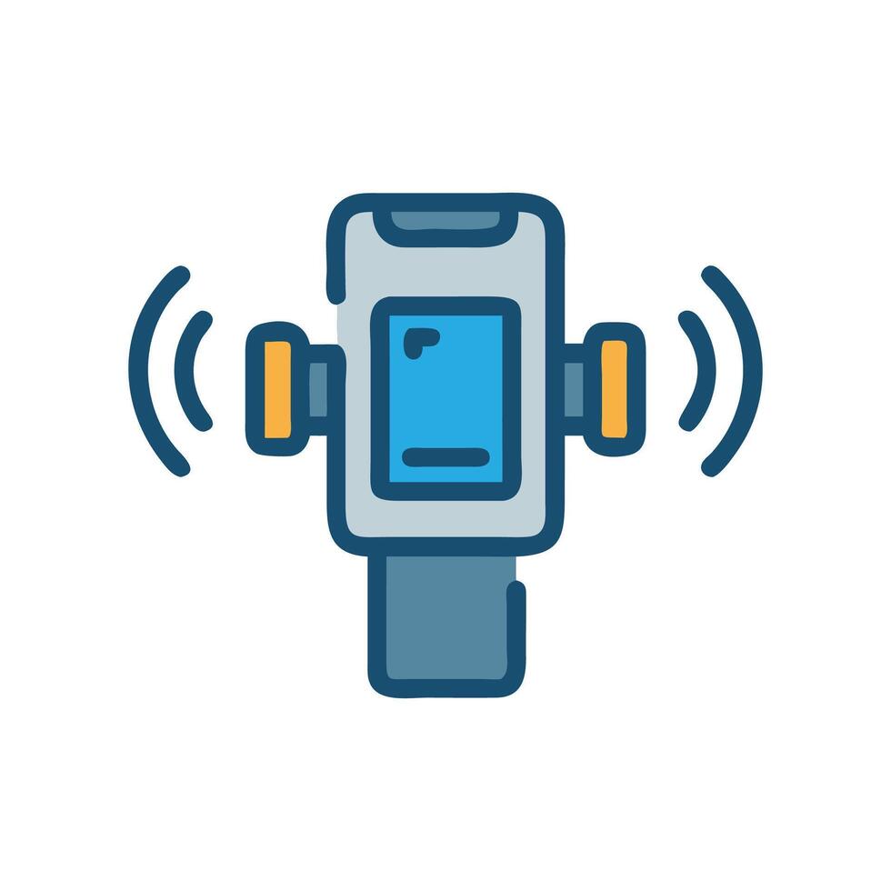 Professional Gimbal Icon for Smartphones vector