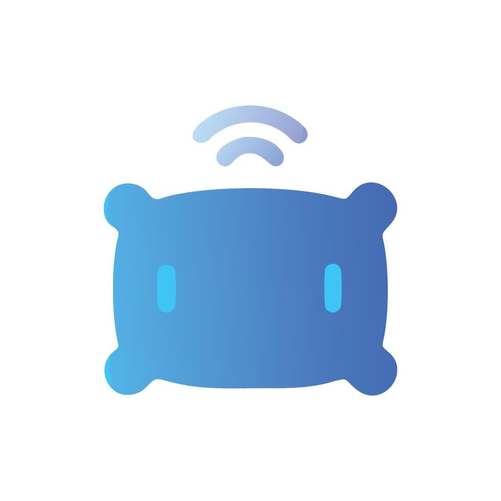 Smart Pillow Device Icon Design vector