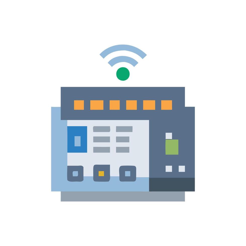 Smart PLC Controller Automation Icon vector