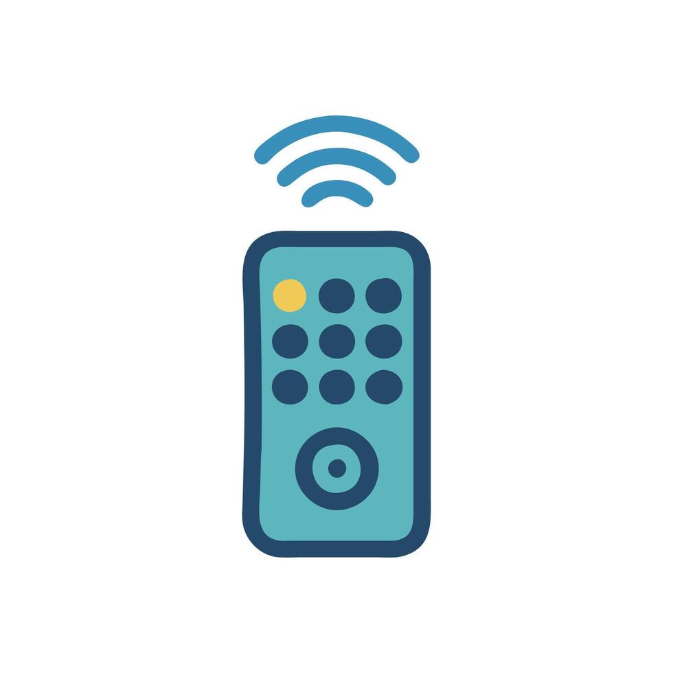Smart Remote Control Device Icon. vector