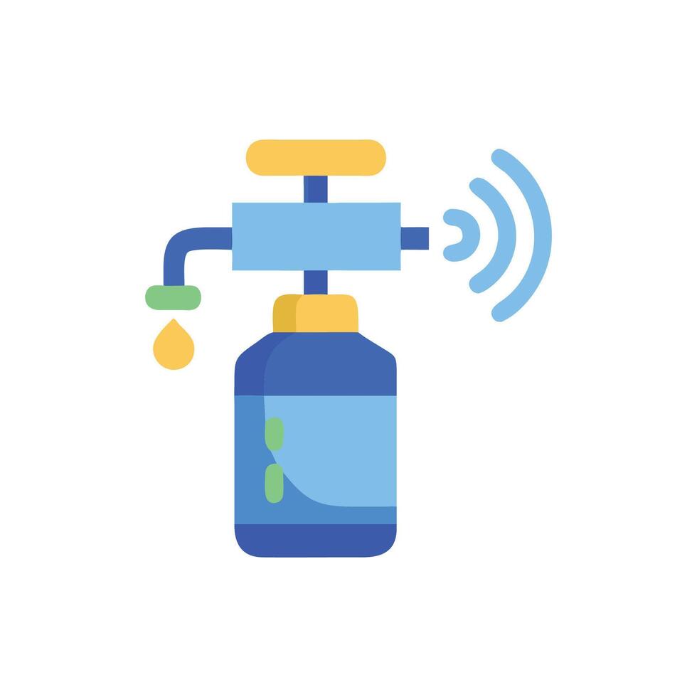 Smart Sprayer Gardening Device Icon vector