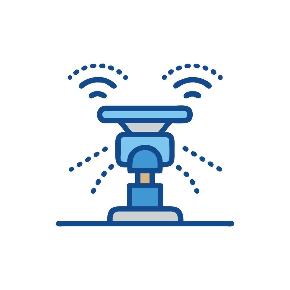 Smart Sprinkler Icon Design vector