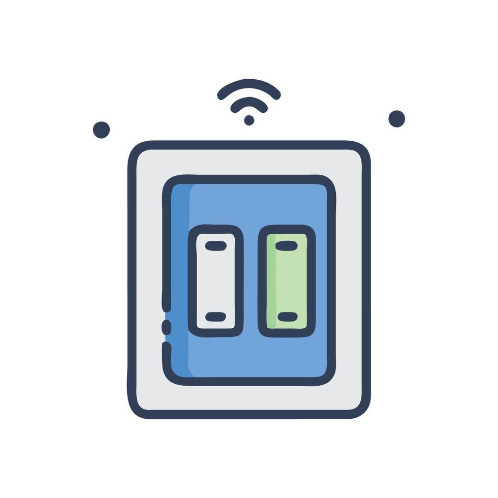 Smart Control Switch Icon vector