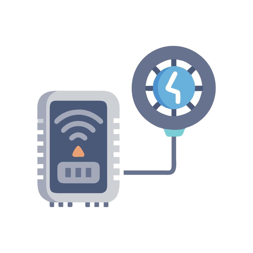 Smart Tire Pressure Monitor Icon vector