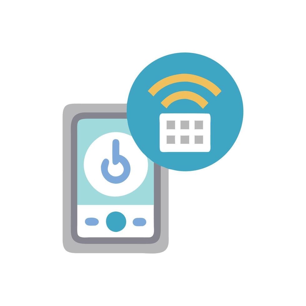 Smart Thermostat Icon Design vector