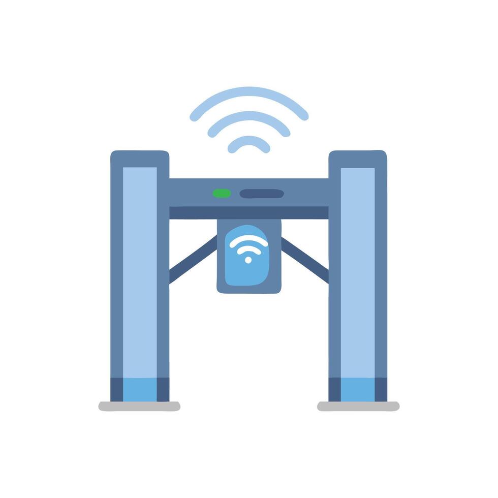 Smart Turnstile Access Control Icon vector