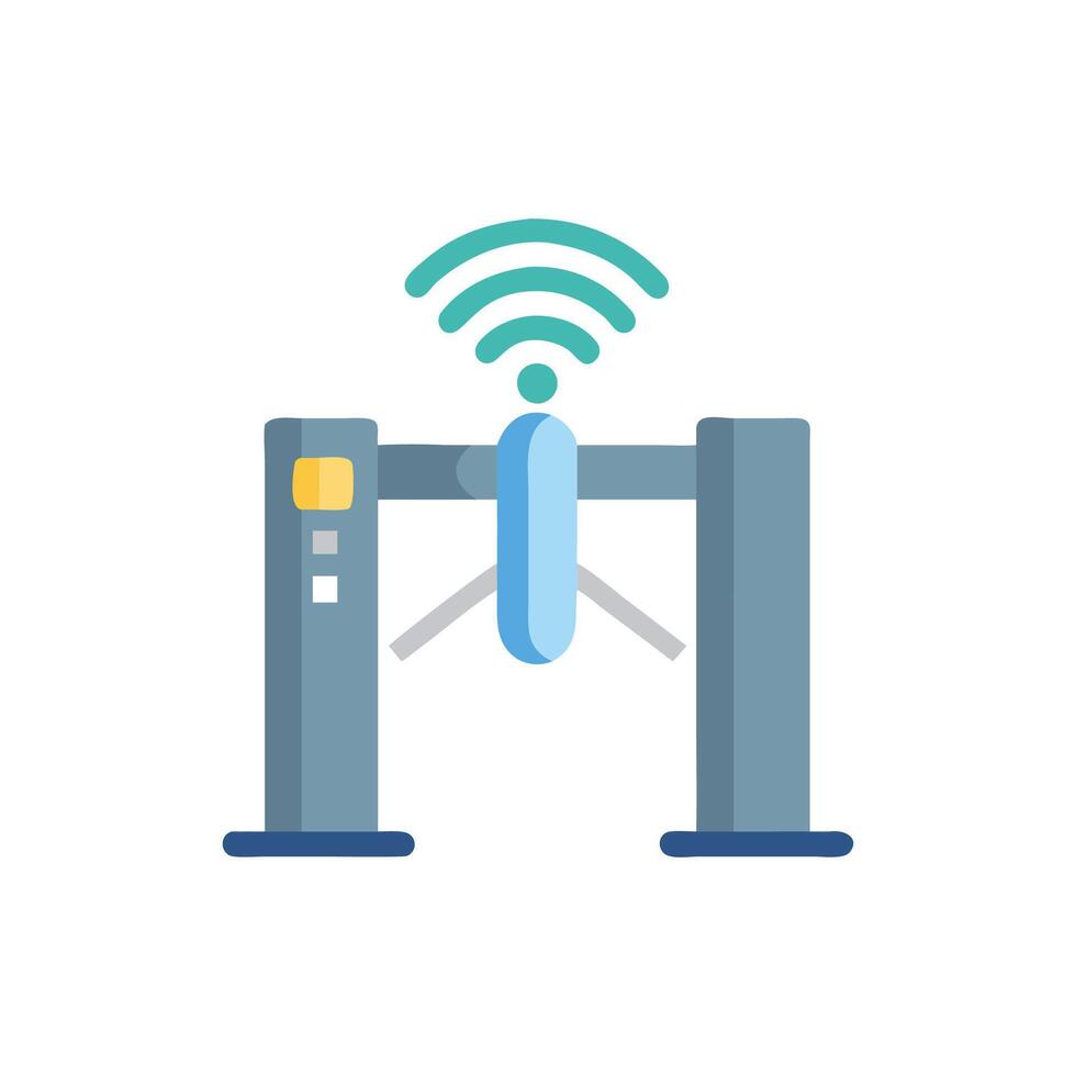 Smart Turnstile Icon Design vector