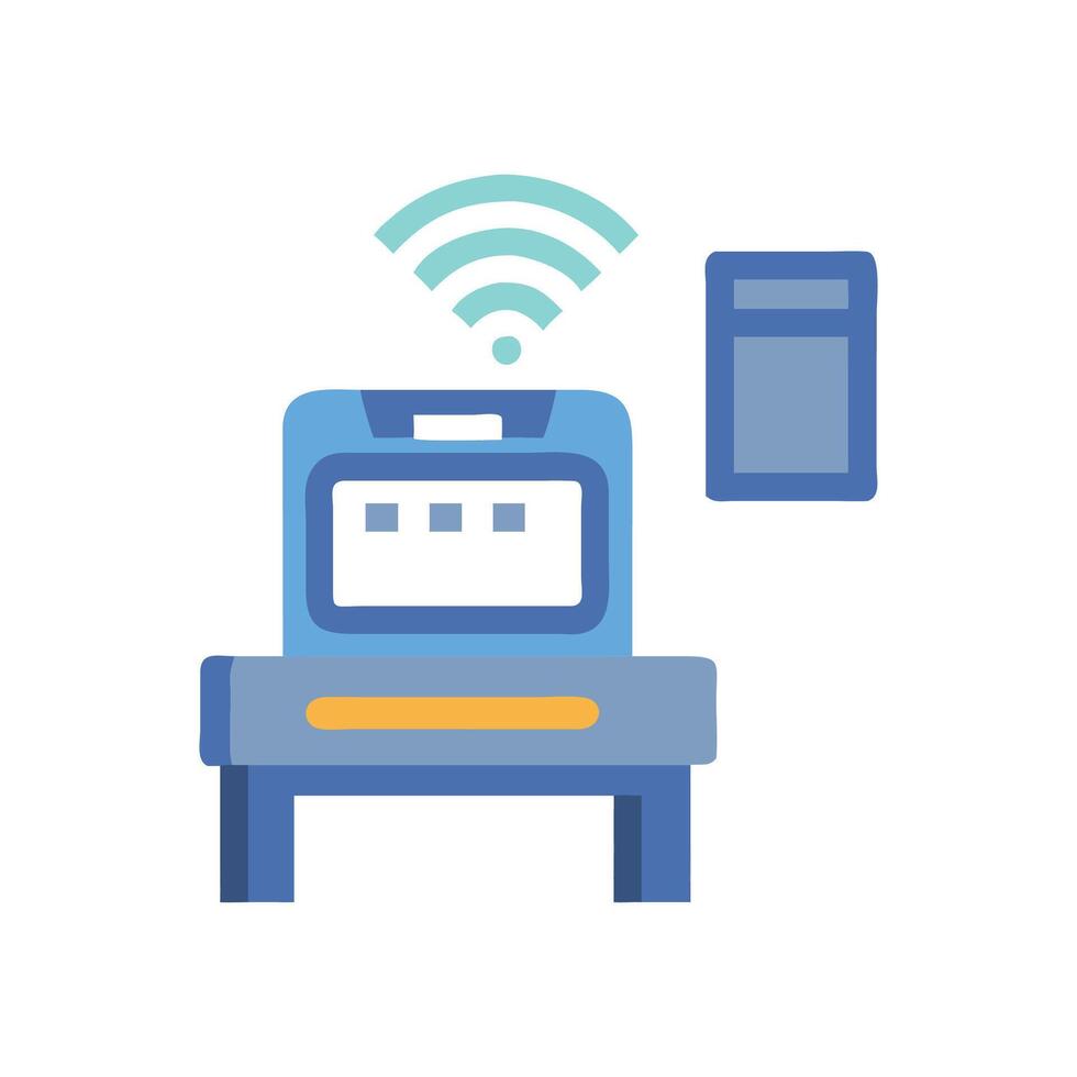 Smart Warehouse Scanner Icon Design vector