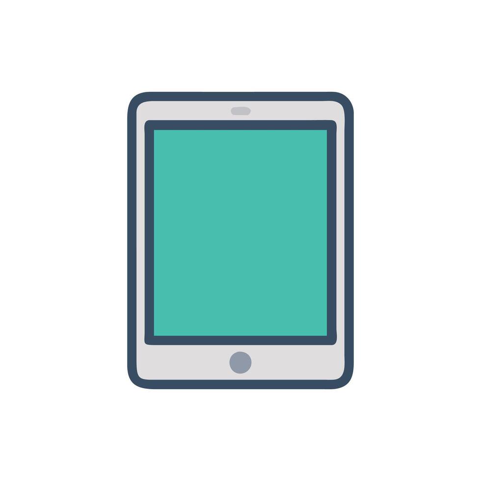 Modern Tablet Icon for Applications vector