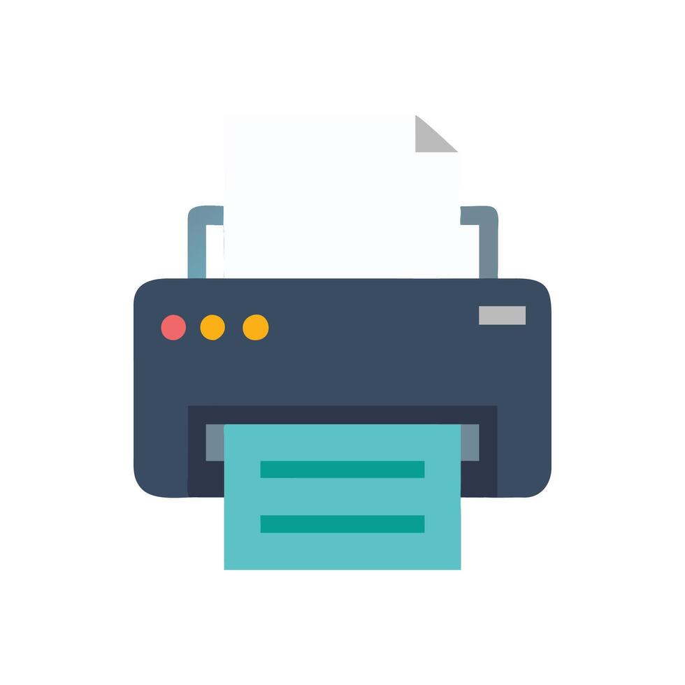 Compact Thermal Printer Icon for Use vector