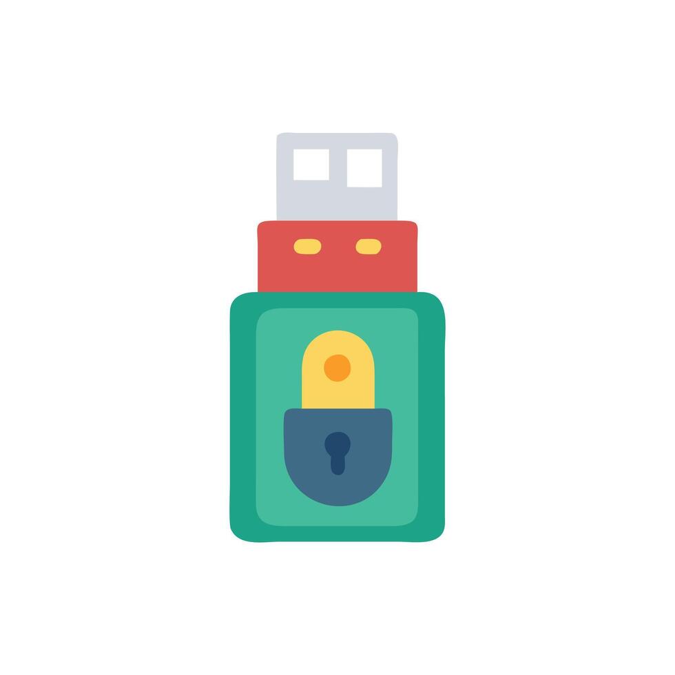 usb flash drive icon illustration vector
