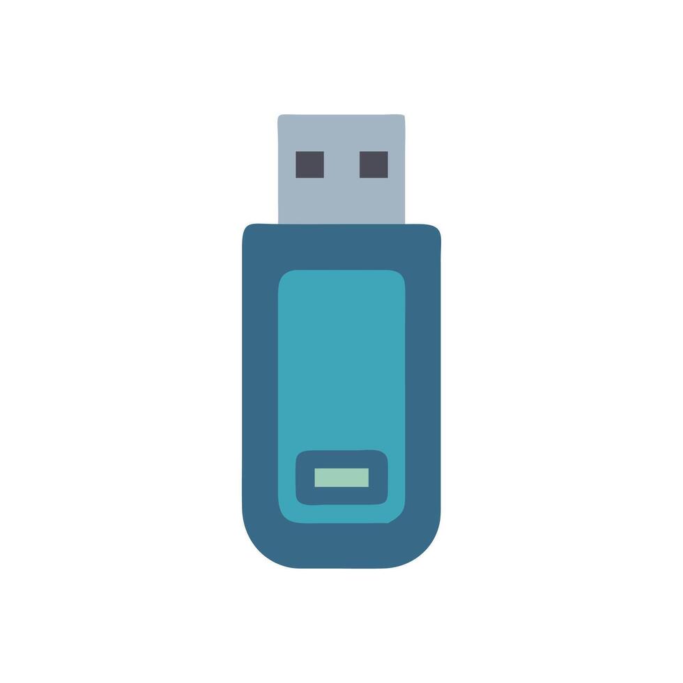 USB Flash Drive Icon for Data vector