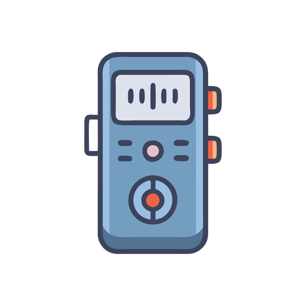 Modern Voice Recorder Design vector