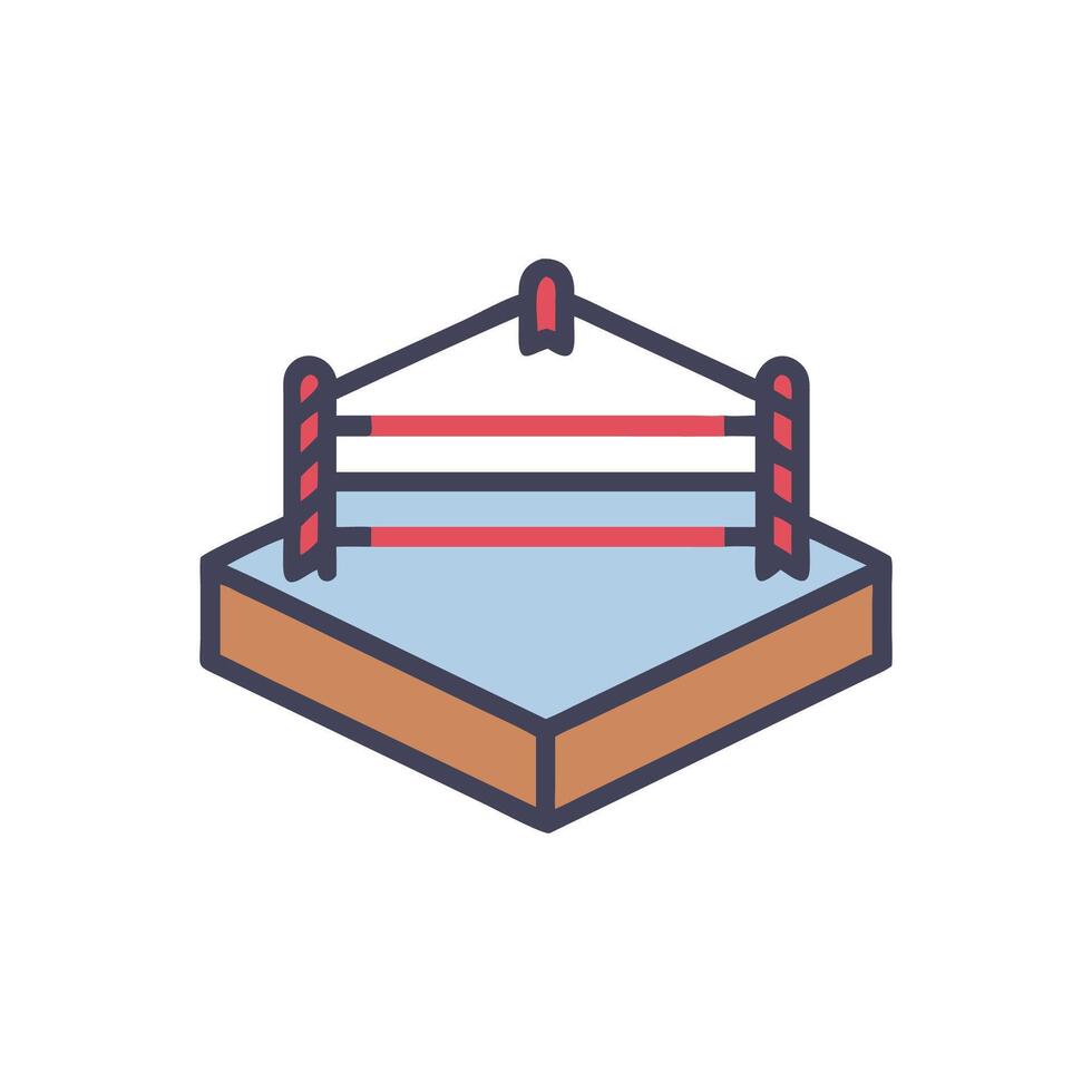 Icon for Wrestling Ring in Sports vector