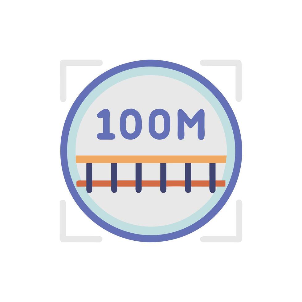 Fast Sprinting Athlete Icon Design vector