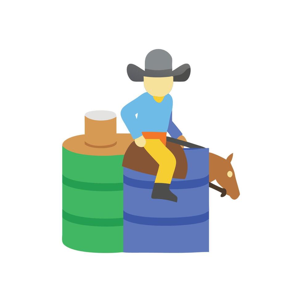 Icon Design for Barrel Racing vector
