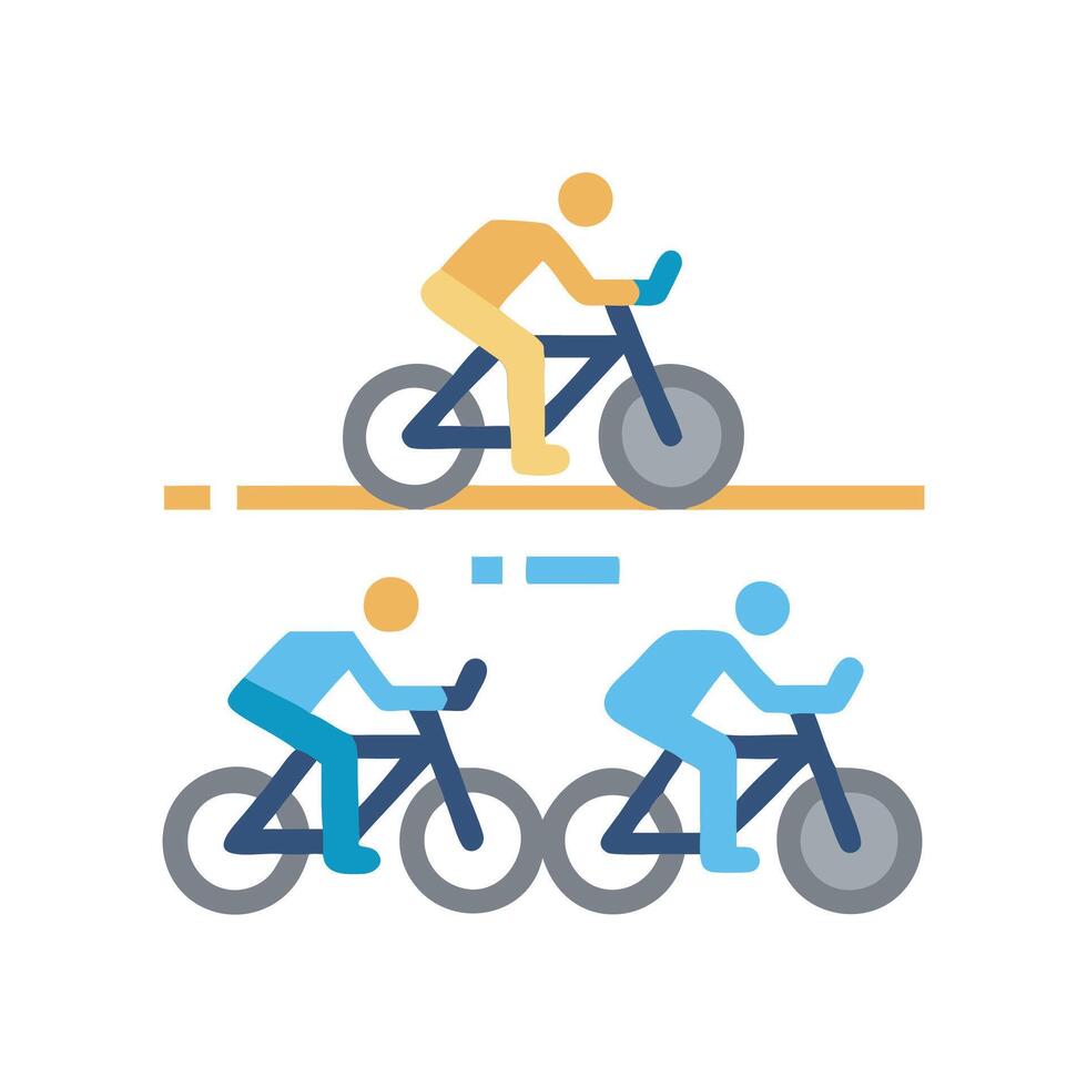 Bicycle Race Sports Icon vector
