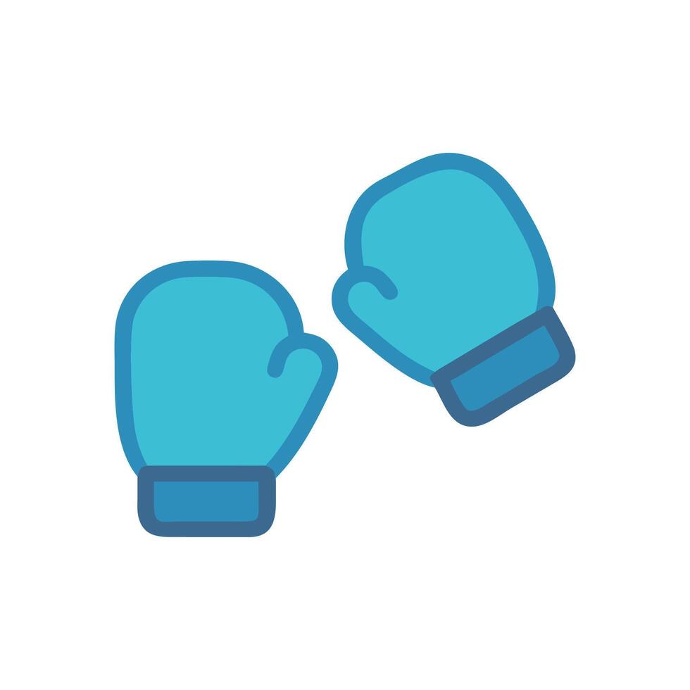 Boxing Gloves Sports Icon Design vector