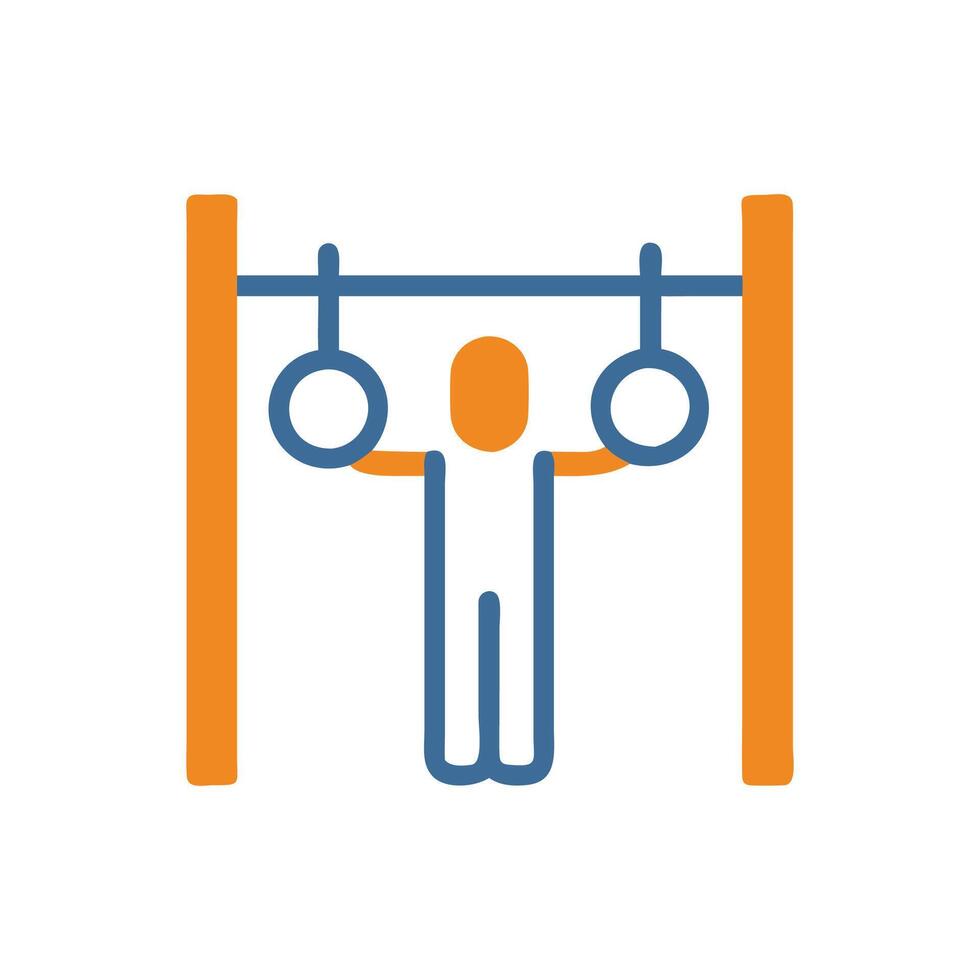 Dynamic Calisthenics Training Icon vector