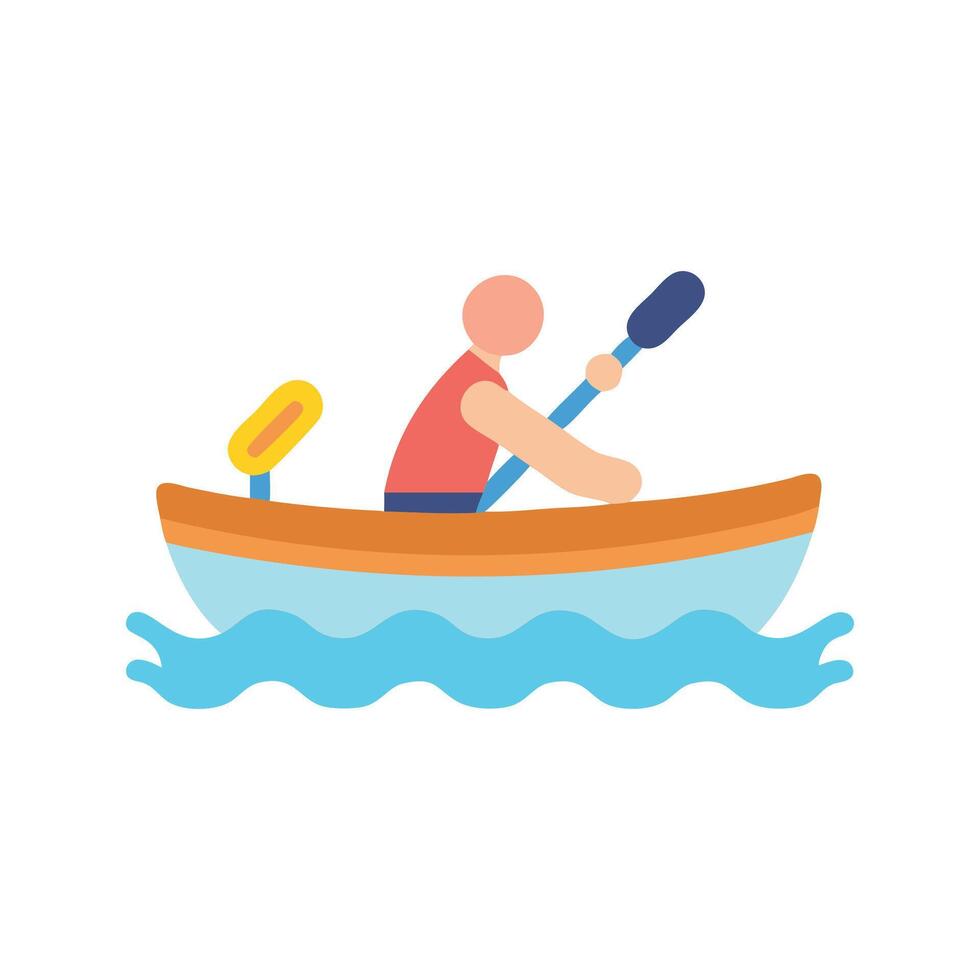 Icon Design for Canoeing vector