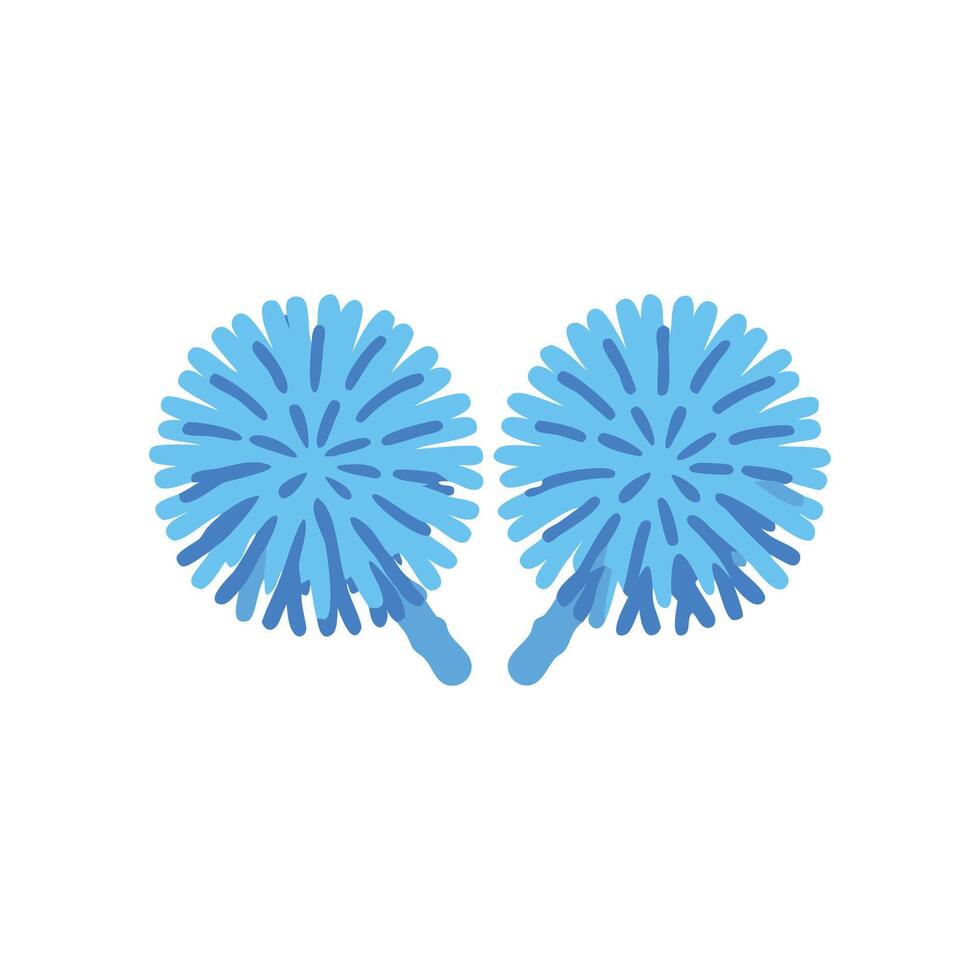 Icon Design for Cheerleading Pom Poms vector