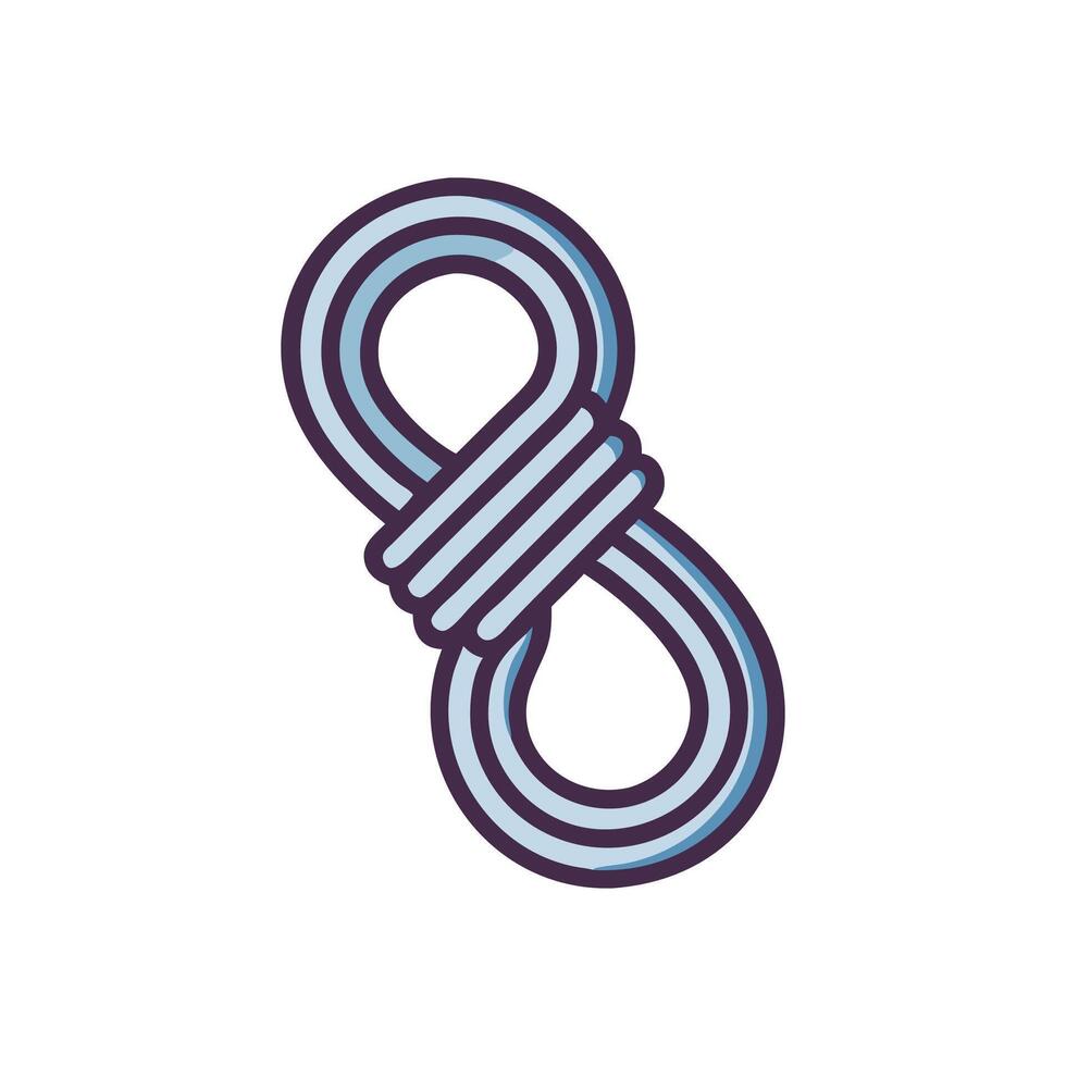 Icon Design for Climbing Rope vector