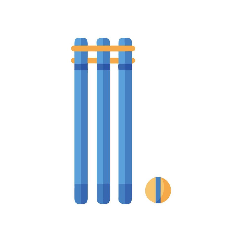 Dynamic Cricket Wicket Icon vector