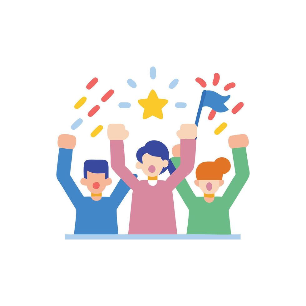 Crowd Cheer Icon for Sports Events vector