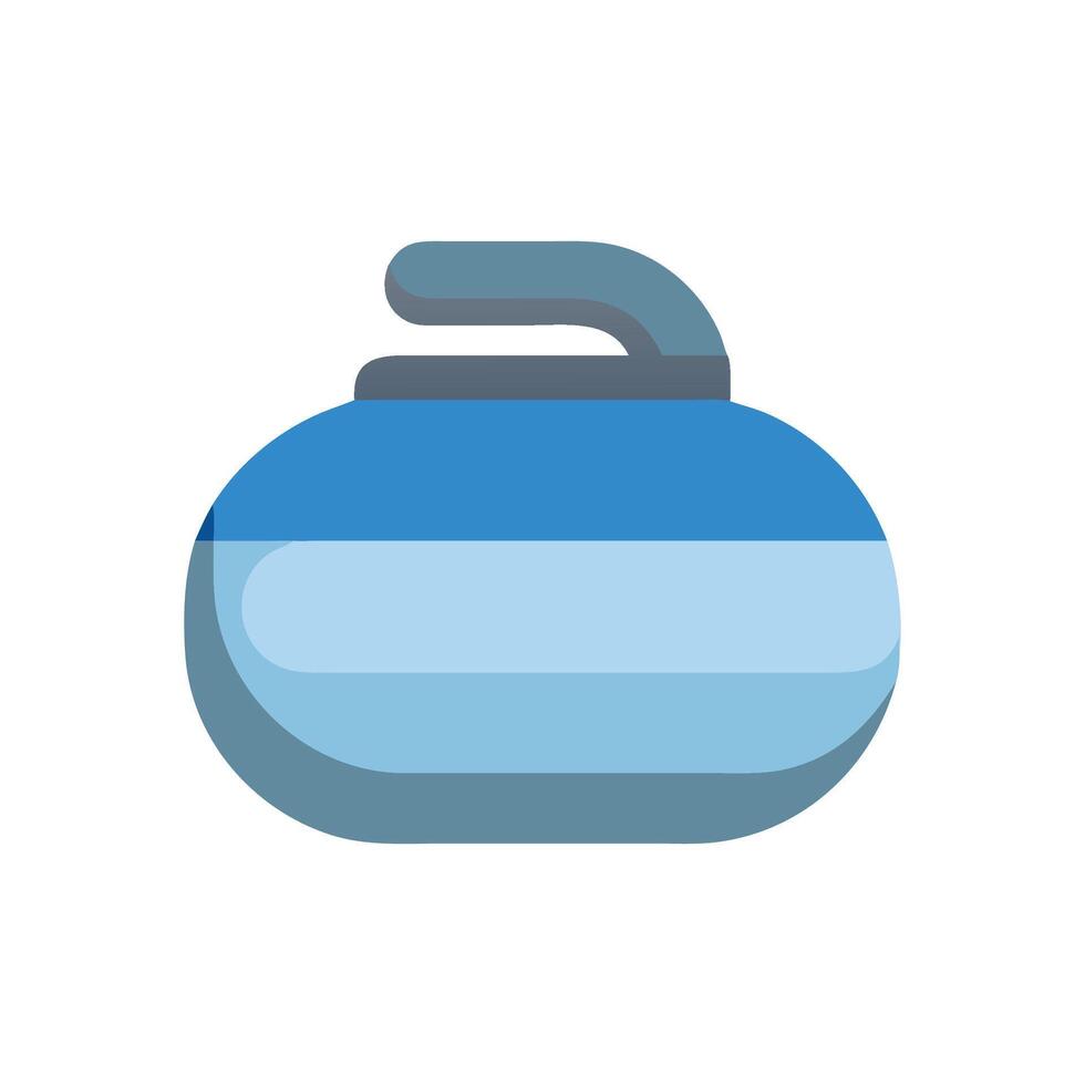 Dynamic Curling Stone Icon Design vector