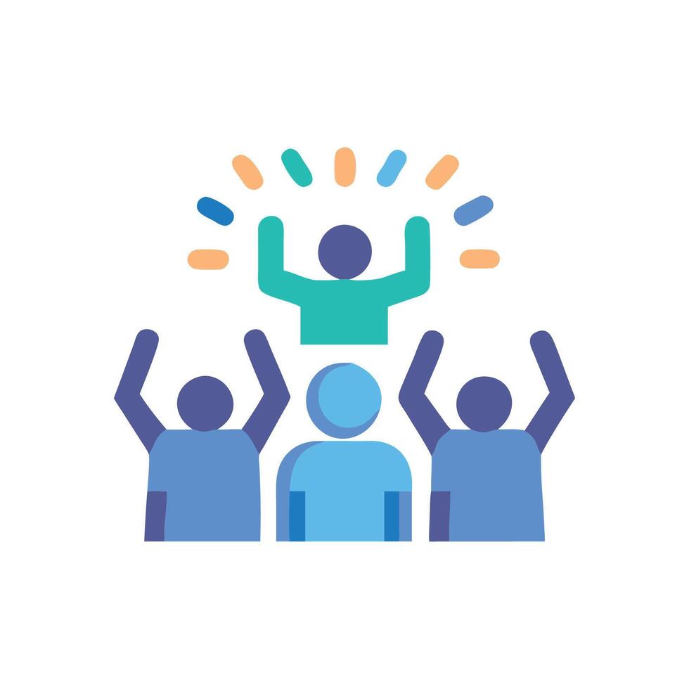 Icon Design for Crowd Cheer vector