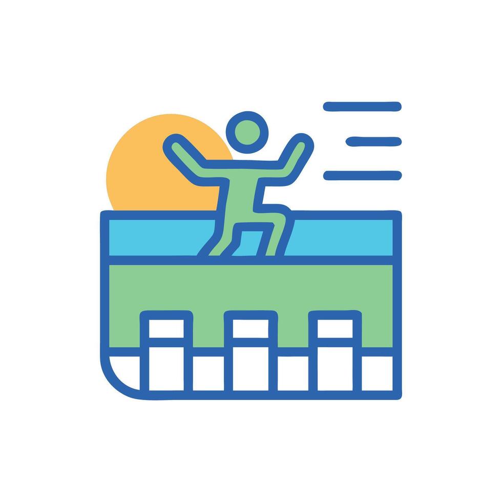 Decathlon Event Icon for Sports vector