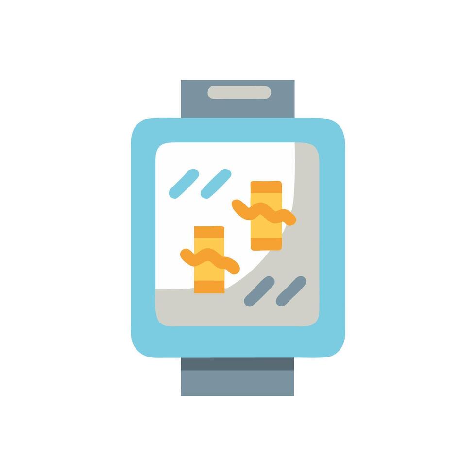 Dynamic Digital Running Tracker Icon vector
