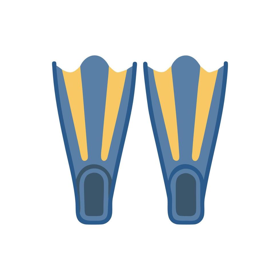 Diving Fins Sports Icon Design vector