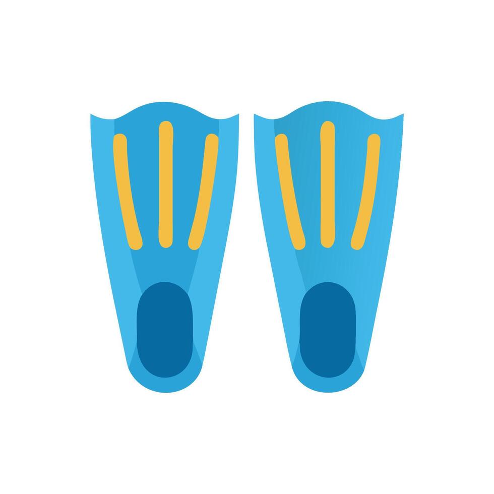 Dynamic Diving Fins Icon Design vector