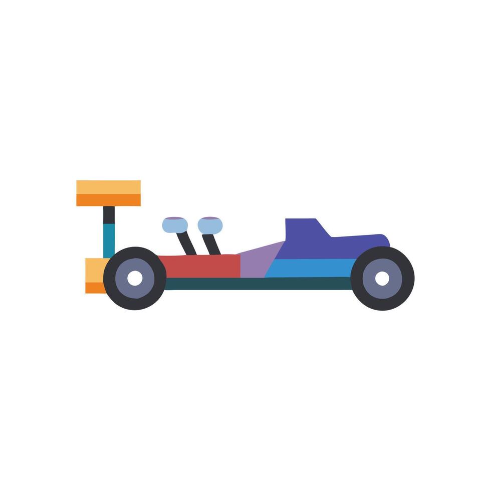 Dragster Car Icon for Racing vector