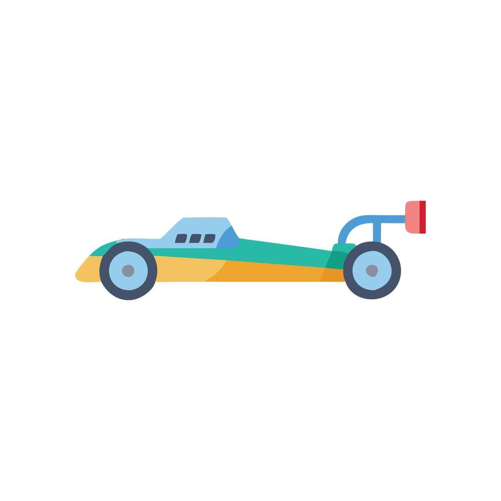 Dragster Car Sports Icon Design vector