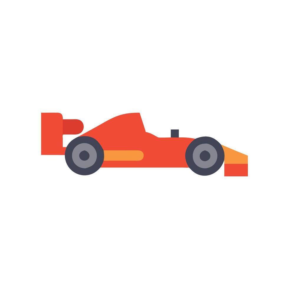 Dynamic F1 Car Icon Design vector