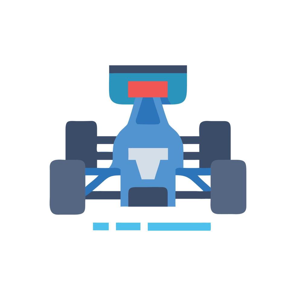 F1 Car Sports Icon Design vector