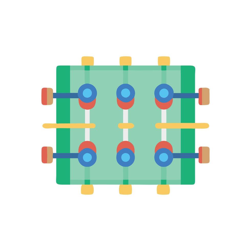 Foosball Table Icon for Game Design vector