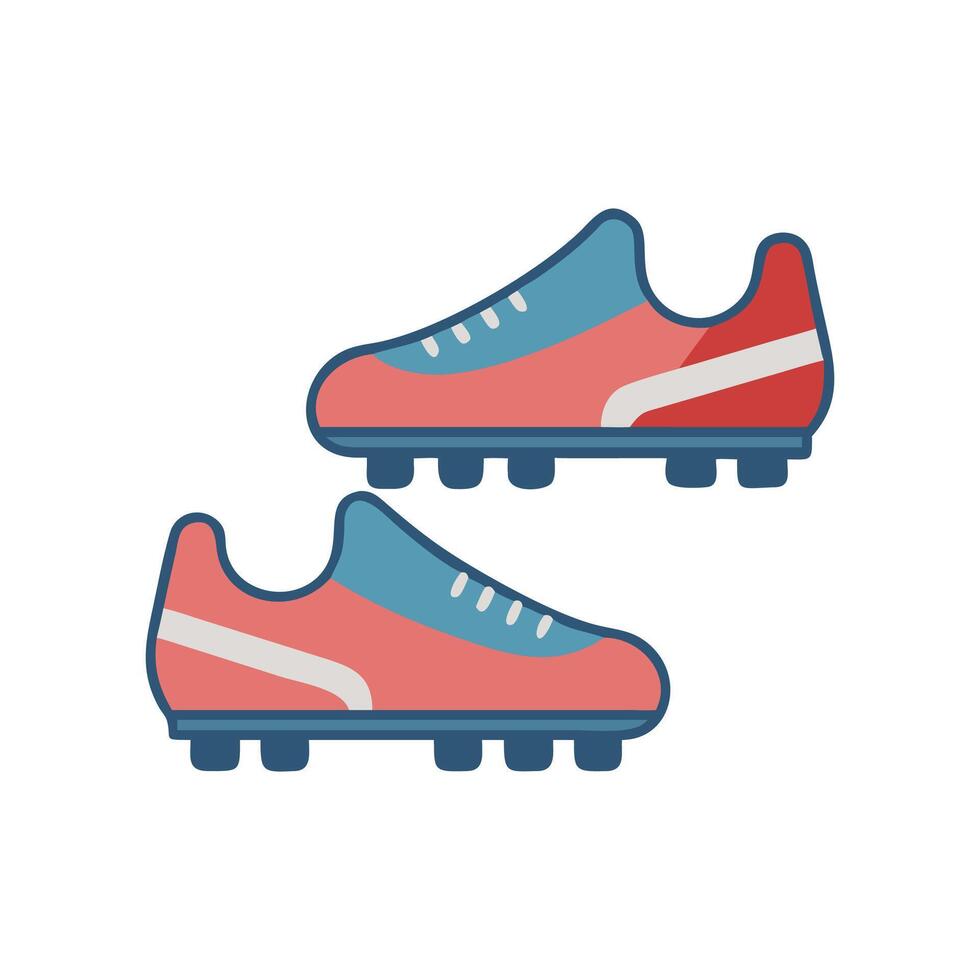 Creative Football Cleats Icon for Design vector
