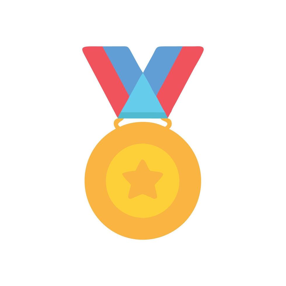 Gold Medal Icon for Award Design vector