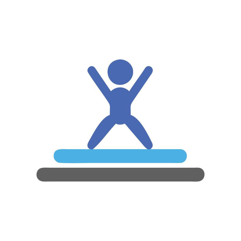 Floor Routine Icon for Gymnastics vector