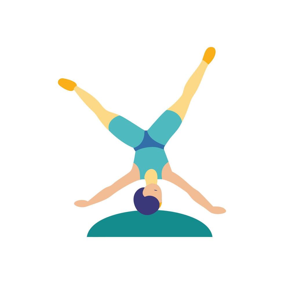 Floor Exercise Icon for Gymnastics vector
