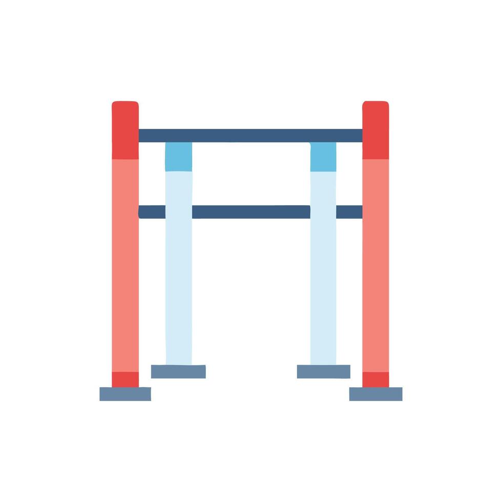 Uneven Bars Icon for Gymnastics Training vector