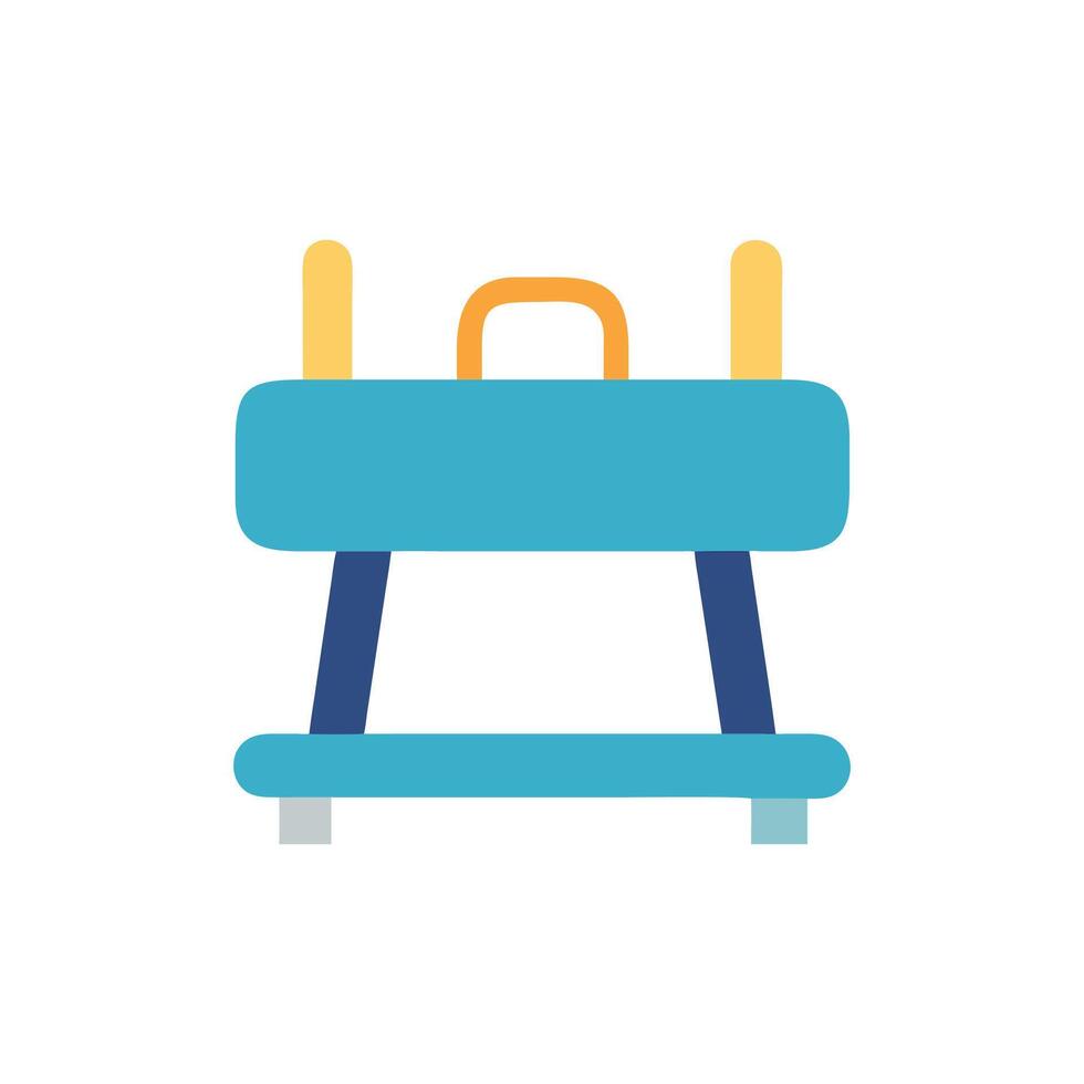 Stylized Gymnastics Vault Graphic vector