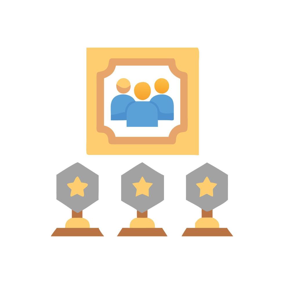 Hall of Fame Icon for Recognition vector