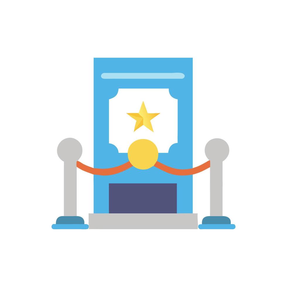 Hall of Fame Icon for Awards vector