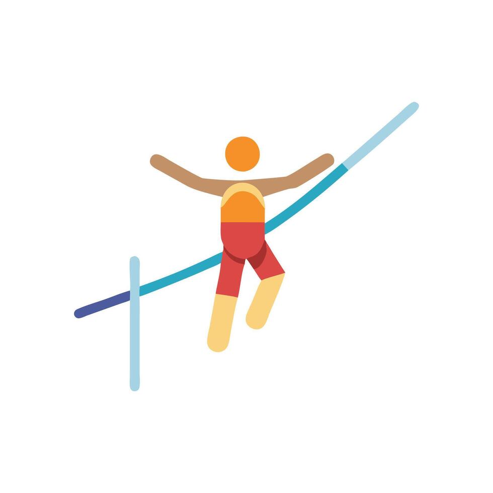 Stylized Highlining Graphic for Design vector